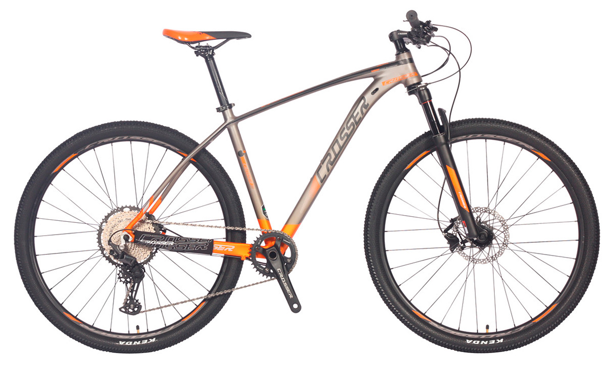 Фотографія Велосипед Crosser X880 1х12 29" розмір L рама 19 2021 Сіро-жовтогарячий